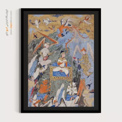 تابلو دست‌ساز مدرن - شاه جمشید – تابلو نقاشی ایرانی - اسپو دکور