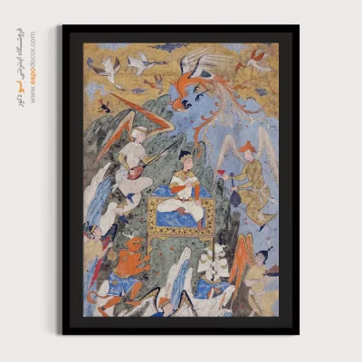 تابلو دست‌ساز مدرن - شاه جمشید – تابلو نقاشی ایرانی - اسپو دکور