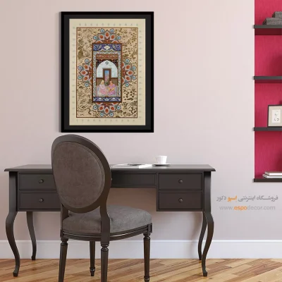 تابلو دکوراتیو کلاسیک - سیاوش و فرنگیس – تابلو نقاشی ایرانی - اسپو دکور