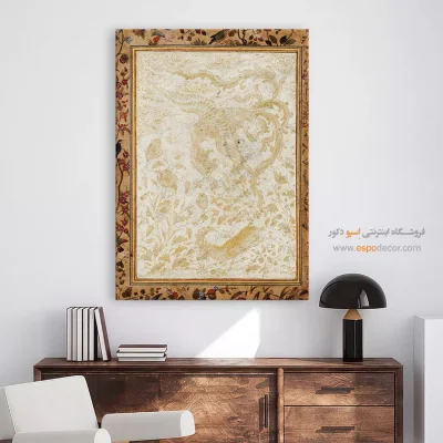 تابلو زیبا - سیمرغ – تابلو نقاشی ایرانی - اسپو دکور