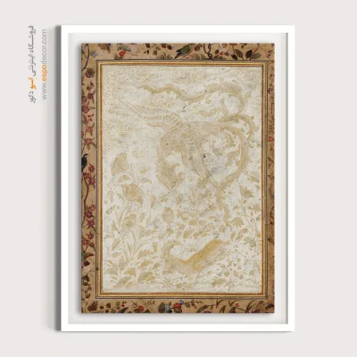 تابلو زیبا - سیمرغ – تابلو نقاشی ایرانی - اسپو دکور