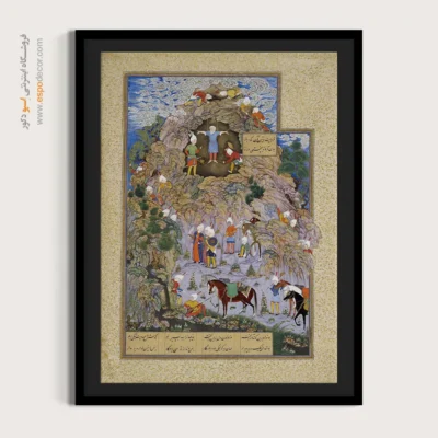 تابلو مدرن مینیاتور - مرگ ضحاک – تابلو نقاشی ایرانی - اسپو دکور