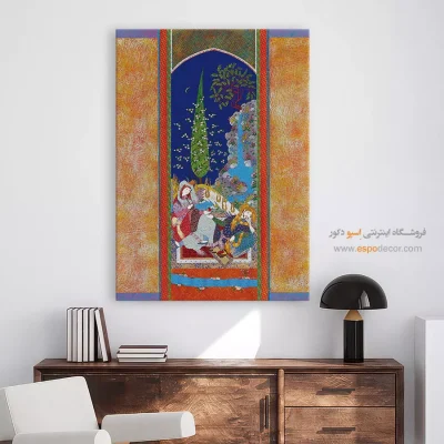 تابلو مینیاتور ایرانی - رقیب – تابلو نقاشی ایرانی - اسپو دکور