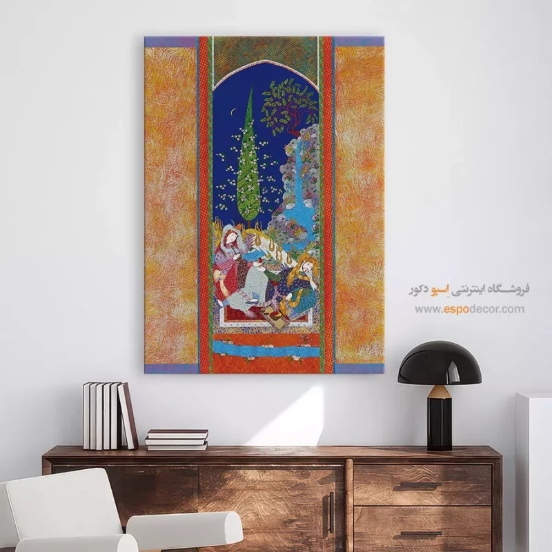 رقیب - تابلو نقاشی ایرانی - Image 3