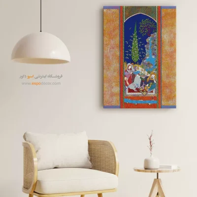 تابلو مینیاتور ایرانی - رقیب – تابلو نقاشی ایرانی - اسپو دکور