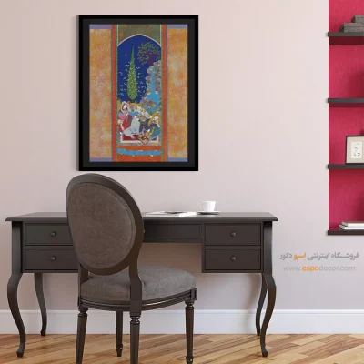 تابلو مینیاتور ایرانی - رقیب – تابلو نقاشی ایرانی - اسپو دکور