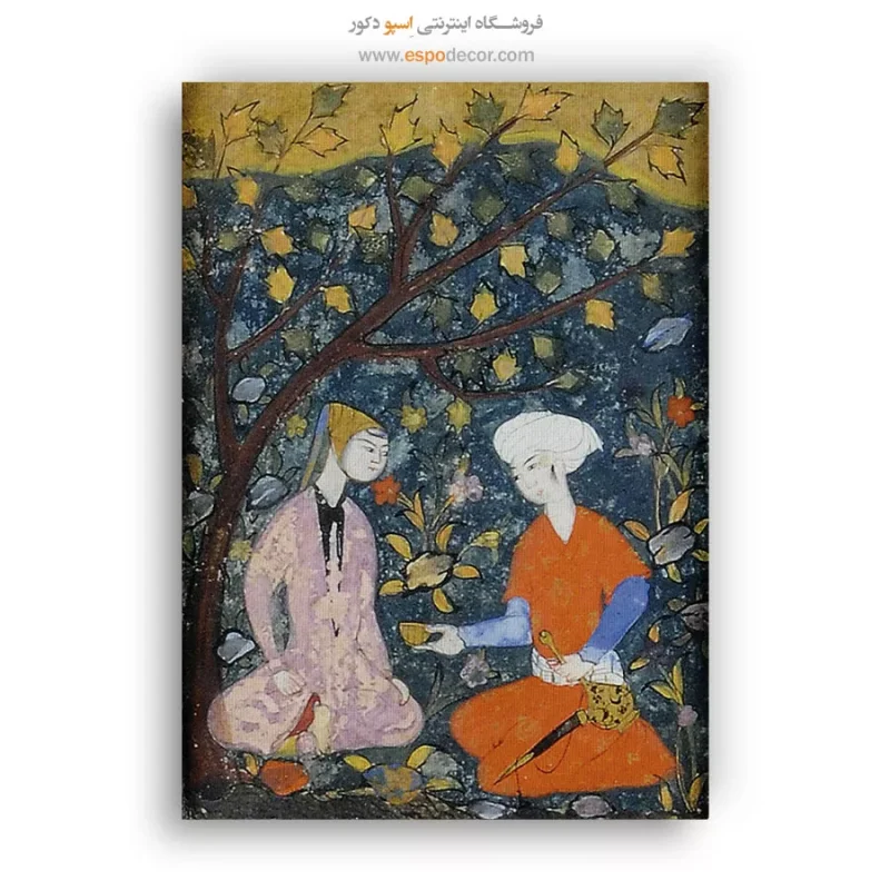 خسرو و شیرین - تابلو نقاشی ایرانی