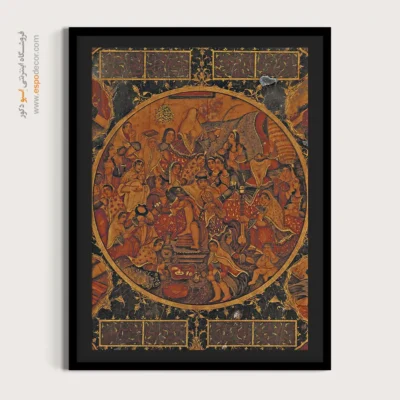 تابلو مینیاتور دست‌ساز - ازدواج سنتی – تابلو نقاشی ایرانی - اسپو دکور