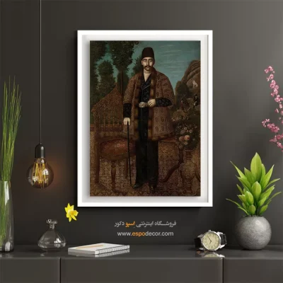 تابلو مینیاتور قدیمی ایرانی - اسماعیل جلایر – تابلو نقاشی ایرانی - اسپو دکور