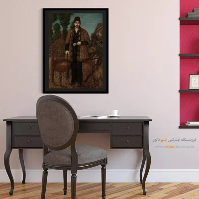 تابلو مینیاتور قدیمی ایرانی - اسماعیل جلایر – تابلو نقاشی ایرانی - اسپو دکور