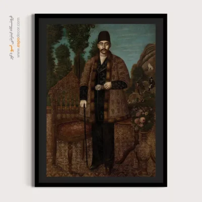 تابلو مینیاتور قدیمی ایرانی - اسماعیل جلایر – تابلو نقاشی ایرانی - اسپو دکور