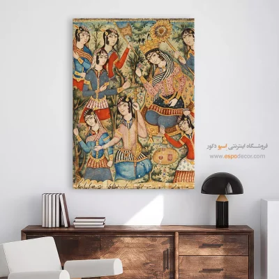 تابلو نقاشی سنتی ایرانی - از یک نسخه خطی مصور – تابلو نقاشی ایرانی - اسپو دکور