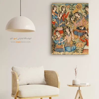 تابلو نقاشی سنتی ایرانی - از یک نسخه خطی مصور – تابلو نقاشی ایرانی - اسپو دکور
