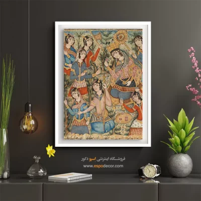تابلو نقاشی سنتی ایرانی - از یک نسخه خطی مصور – تابلو نقاشی ایرانی - اسپو دکور