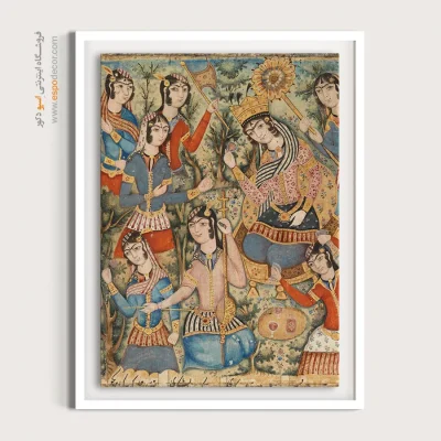تابلو نقاشی سنتی ایرانی - از یک نسخه خطی مصور – تابلو نقاشی ایرانی - اسپو دکور