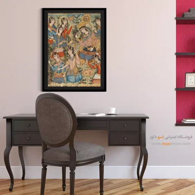 تابلو نقاشی سنتی ایرانی - از یک نسخه خطی مصور – تابلو نقاشی ایرانی - اسپو دکور