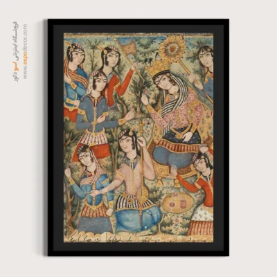 تابلو نقاشی سنتی ایرانی - از یک نسخه خطی مصور – تابلو نقاشی ایرانی - اسپو دکور