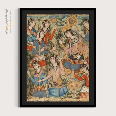 تابلو نقاشی سنتی ایرانی - از یک نسخه خطی مصور – تابلو نقاشی ایرانی - اسپو دکور