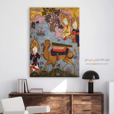 تابلو نقاشی گل مدرن