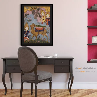 تابلو نقاشی گل مدرن - دفن پنهانی حضرت فاطمه توسط امام علی – تابلو نقاشی ایرانی - اسپو دکور