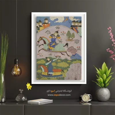 تابلو نقاشی مدرن - ای مصور از یک شرف نما – تابلو نقاشی ایرانی - اسپو دکور