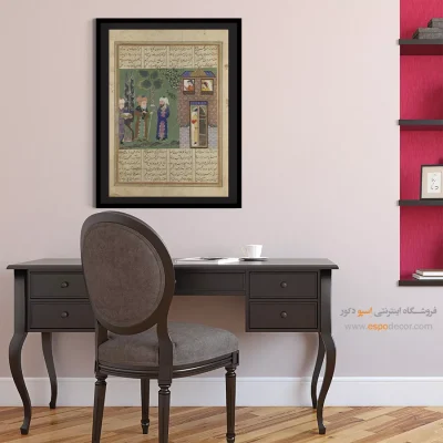 تابلو نقاشی مینیاتور برای کافه - از خاوران نامه – تابلو نقاشی ایرانی - اسپو دکور