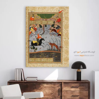 تابلو نقاشی مینیاتور قدیمی