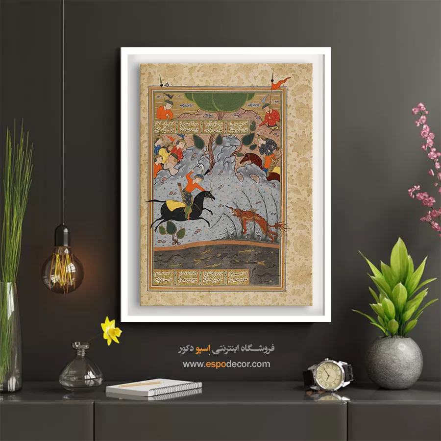 تابلو نقاشی مینیاتور قدیمی