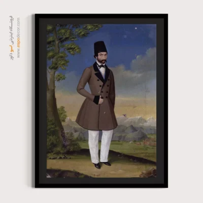 تابلو مینیاتور قجری - پرتره شاهزاده جلال الدین میرزا – تابلو نقاشی ایرانی - اسپو دکور
