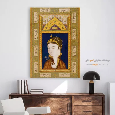 خرید تابلو بوم با نقاشی مینیاتور ایرانی