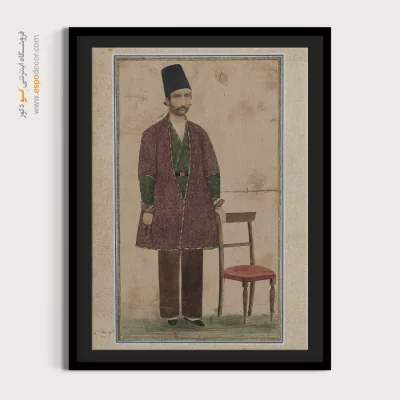 تابلو نگارگری سنتی - پرتره، عمل آقا بالا – تابلو نقاشی ایرانی - اسپو دکور