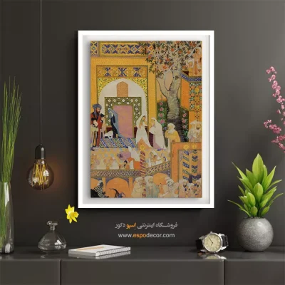 تابلو نگاره‌های اصیل - مجلس سوگواری – تابلو نقاشی ایرانی - اسپو دکور