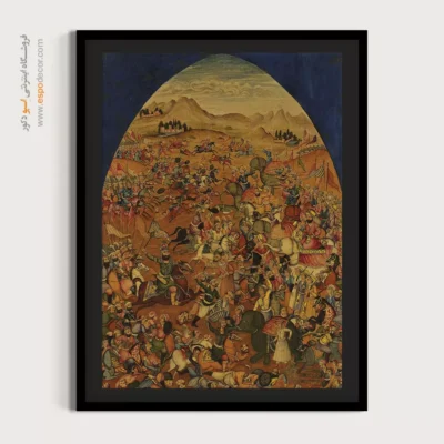 تابلو نگاره‌های ایرانی - تسخیر هند توسط نادر شاه افشار – تابلو نقاشی ایرانی - اسپو دکور