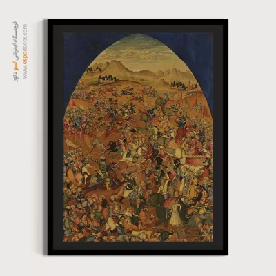 تابلو نگاره‌های ایرانی - تسخیر هند توسط نادر شاه افشار – تابلو نقاشی ایرانی - اسپو دکور