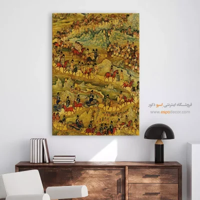 تابلو نگارگری لاکی - جلد لاکی کتاب – تابلو نقاشی ایرانی - اسپو دکور