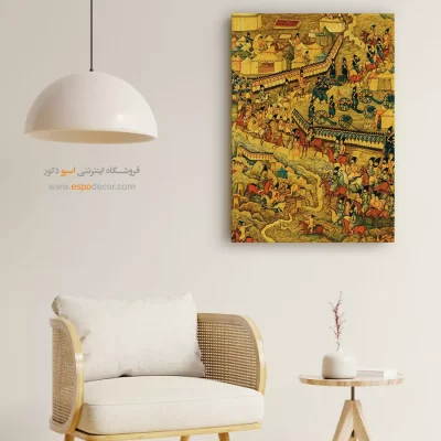 تابلو هنری مینیاتور - جلد لاکی کتاب – تابلو نقاشی ایرانی - اسپو دکور
