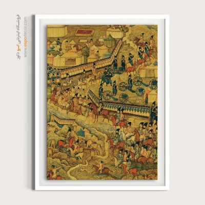 تابلو هنری مینیاتور - جلد لاکی کتاب – تابلو نقاشی ایرانی - اسپو دکور