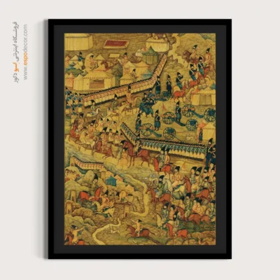 تابلو هنری مینیاتور - جلد لاکی کتاب – تابلو نقاشی ایرانی - اسپو دکور