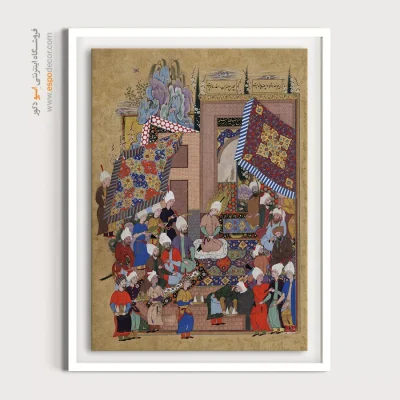 خرید اینترنتی تابلو مینیاتور - جشن عروسی یوسف و زلیخا – تابلو نقاشی ایرانی - اسپو دکور