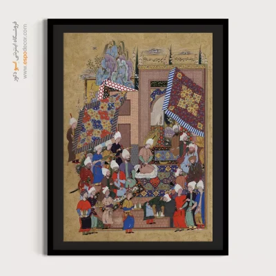 خرید اینترنتی تابلو مینیاتور - جشن عروسی یوسف و زلیخا – تابلو نقاشی ایرانی - اسپو دکور