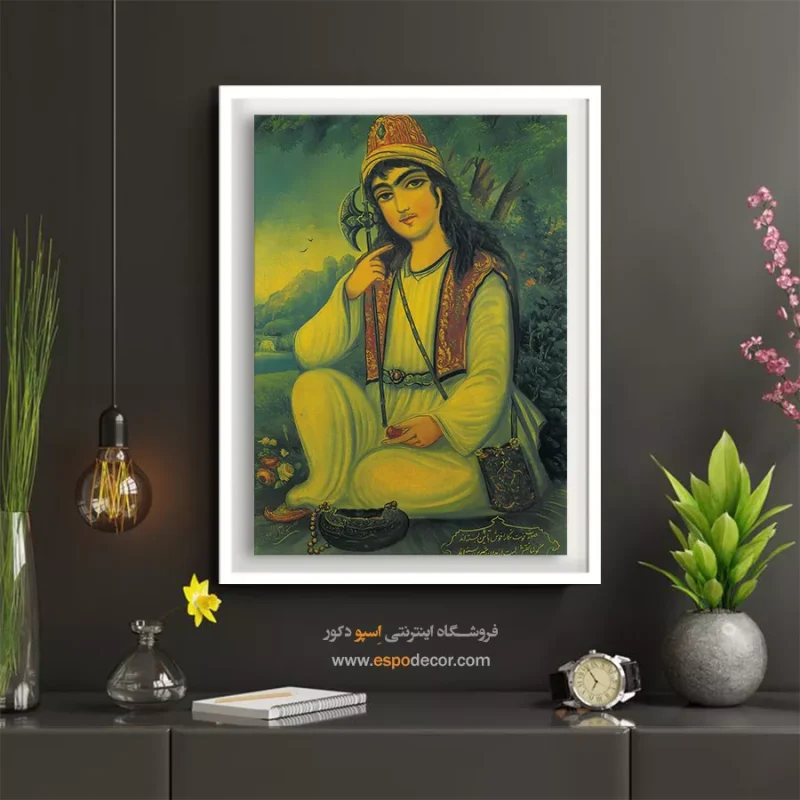 تابلو مینیاتور سبک قهوه خانه ای