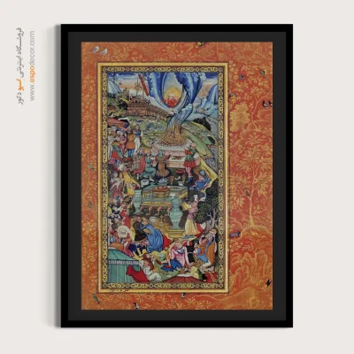 خرید تابلو برای کافه - حضرت نوح – تابلو نقاشی ایرانی - اسپو دکور
