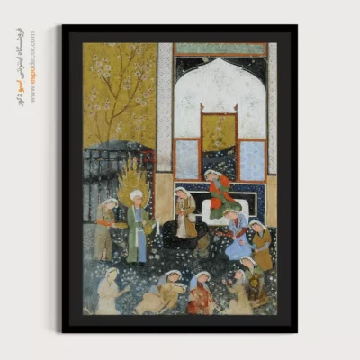 خرید تابلو هنری - زنان،هنگام ورود یوسف انگشتان خود را بریدند – تابلو نقاشی ایرانی - اسپو دکور