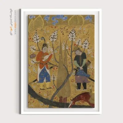 خرید تابلو دیواری ایرانی - سفر گیو به توران  – تابلو نقاشی ایرانی - اسپو دکور