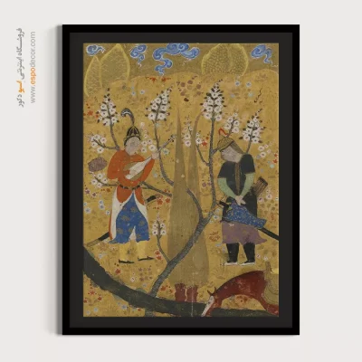 خرید تابلو دیواری ایرانی - سفر گیو به توران  – تابلو نقاشی ایرانی - اسپو دکور