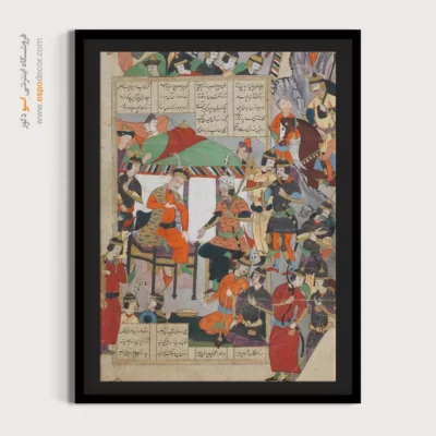 خرید تابلو مدرن ایرانی - داستان سهراب – تابلو نقاشی ایرانی - اسپو دکور