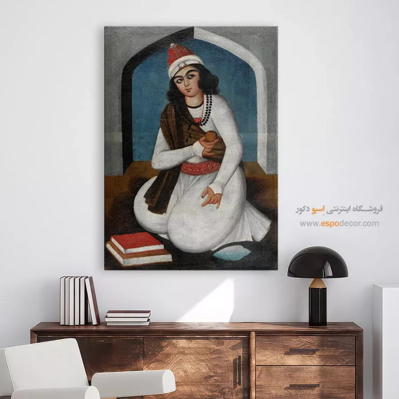 درویش نشسته - تابلو نقاشی ایرانی - Image 3