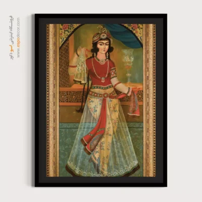 خرید تابلو نقاشی دستی - دوشیزه رقصنده – تابلو نقاشی ایرانی - اسپو دکور