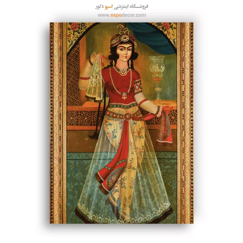 دوشیزه رقصنده - تابلو نقاشی ایرانی