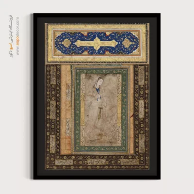 خرید تابلوهای نقاشی - بانوی ایستاده – تابلو نقاشی ایرانی - اسپو دکور